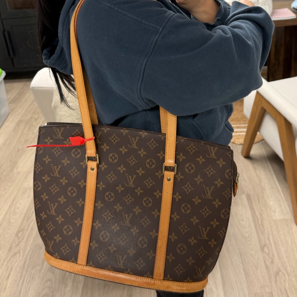 Louis Vuitton Brown and Tan Monogram Tote